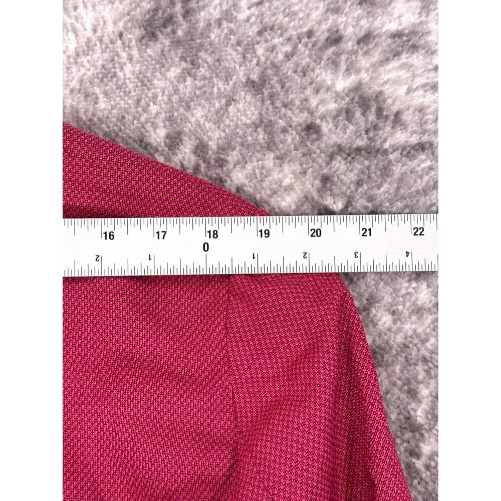 David Naman Blazer 52 / US 42 Mens Pink Woven Lightweight Slim Unconstructed